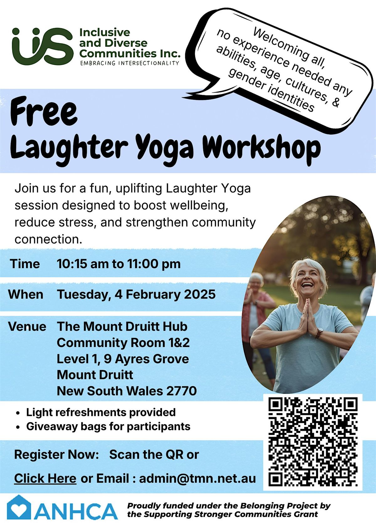 Free Laughter yoga workshop, 4 February | Event in Mount Druitt | AllEvents