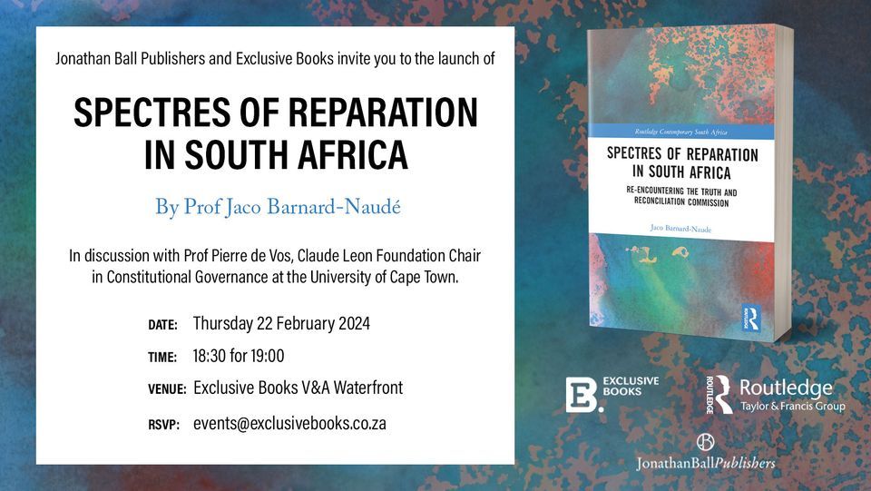 Spectres of Reparation in South Africa Book Launch, V&A Waterfront Cape ...