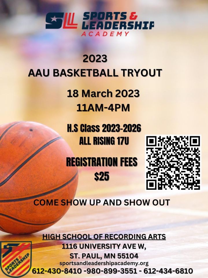 Sports & Leadership Academy AAU Basketball Tryout, St Pauluniversity