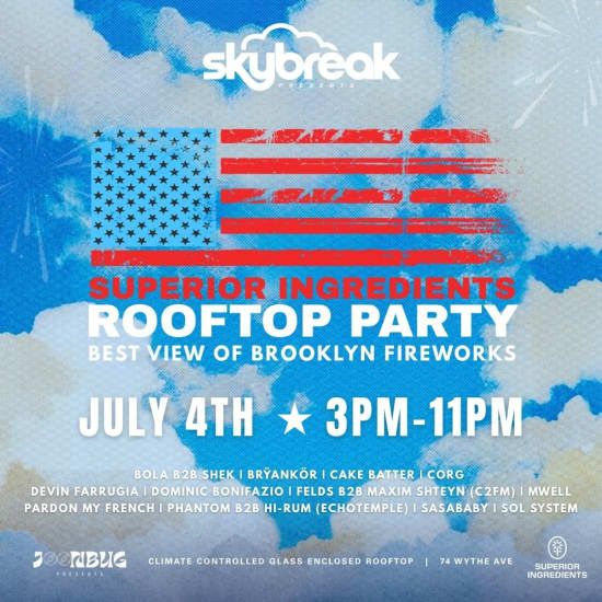 250 Years Elevated: Brooklyn\u2019s Biggest July 4th Rooftop Bash