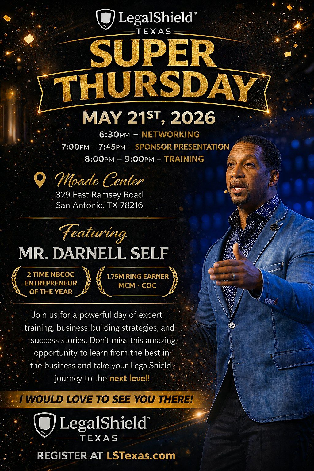 SAN ANTONIO SUPER THURSDAY WITH MR DARNELL SELF  Things to Do in Houston |  AllEvents