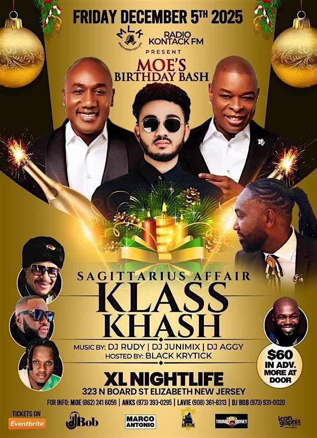 KLASS-KHASH-SAGITTARIUS-AFFAIR, 5 December | Event in Elizabeth | AllEvents