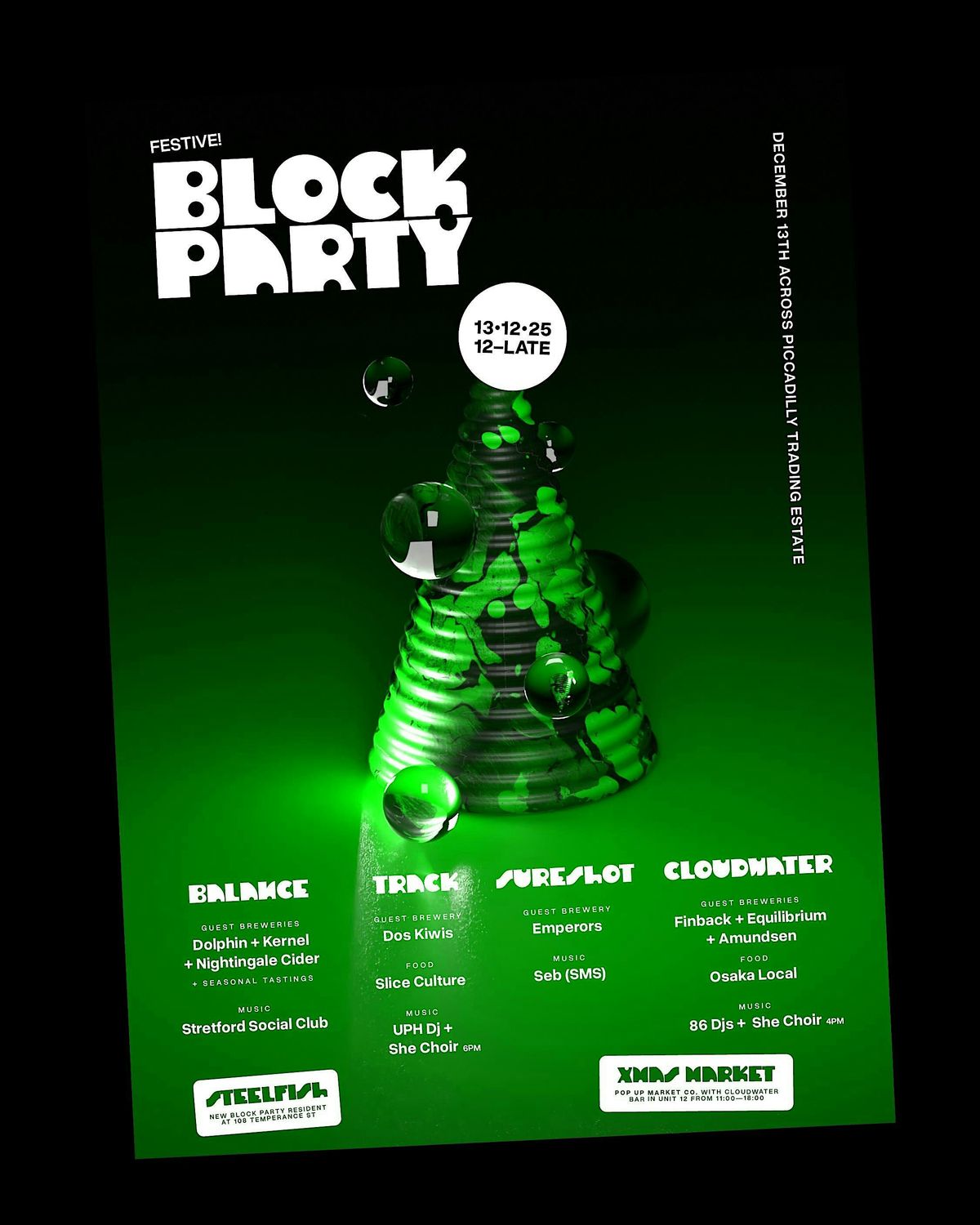 Festive Block Party + Christmas Markets | Multiple Venues, 13 December | Event in Manchester | AllEvents