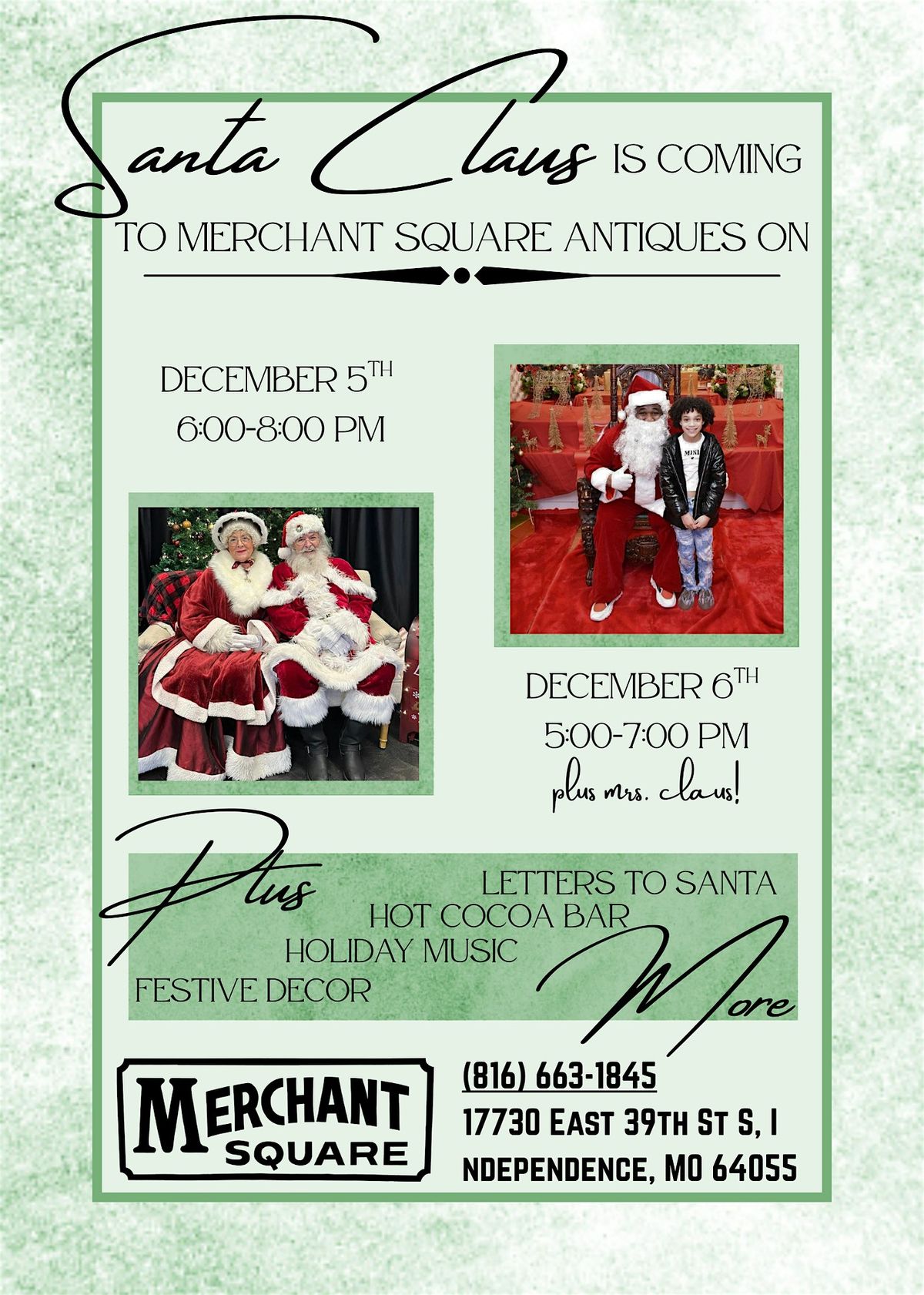SANTA CLAUS IS COMING TO MERCHANT SQUARE - FREE PHOTOS WITH SANTA, 5 December | Event in Independence | AllEvents