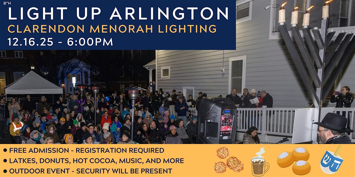Light Up Arlington - Clarendon Menorah Lighting, 16 December | Event in Arlington | AllEvents