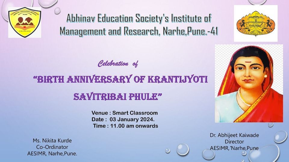 Savitribai Phule Birth Anniversary Abhinav Education Society Narhe savitribai-phule-birth-anniversary-abhinav-education-society-narhe