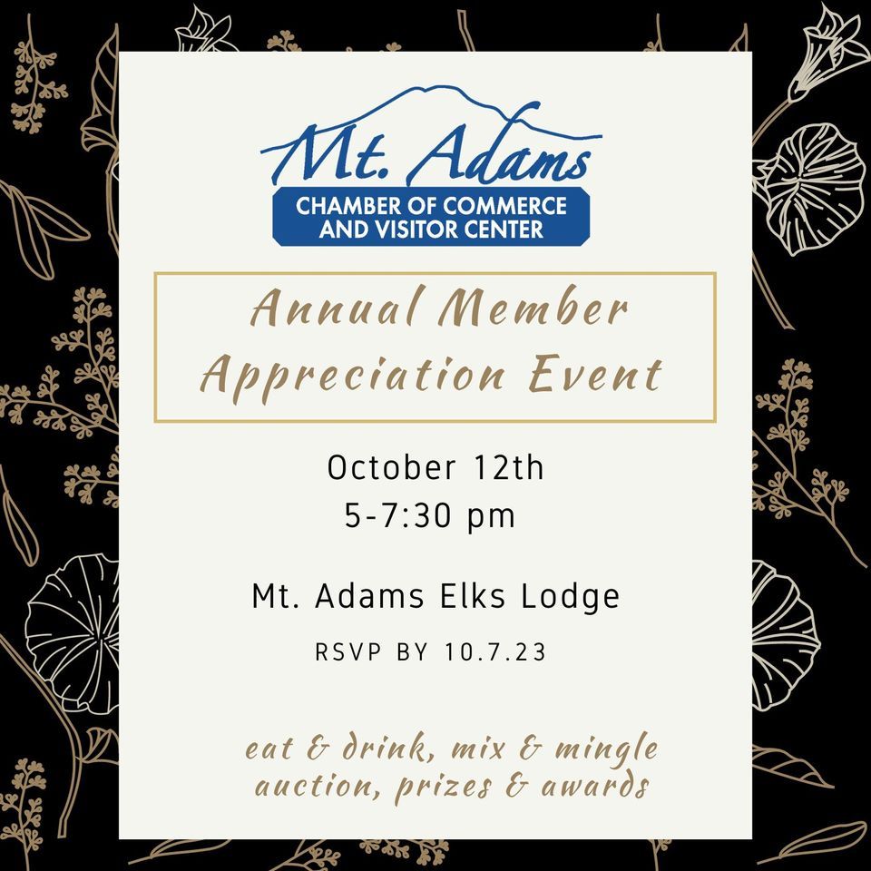 MAC Member Appreciation Event , Mount Adams Elks Lodge 1868, White