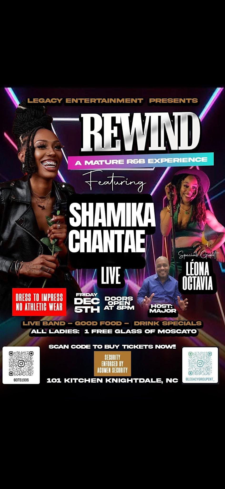 LEGACY ENT REWIND PRESENTS: Shamika Chantae & Special Guest Leona Octavia | Event in Knightdale | AllEvents