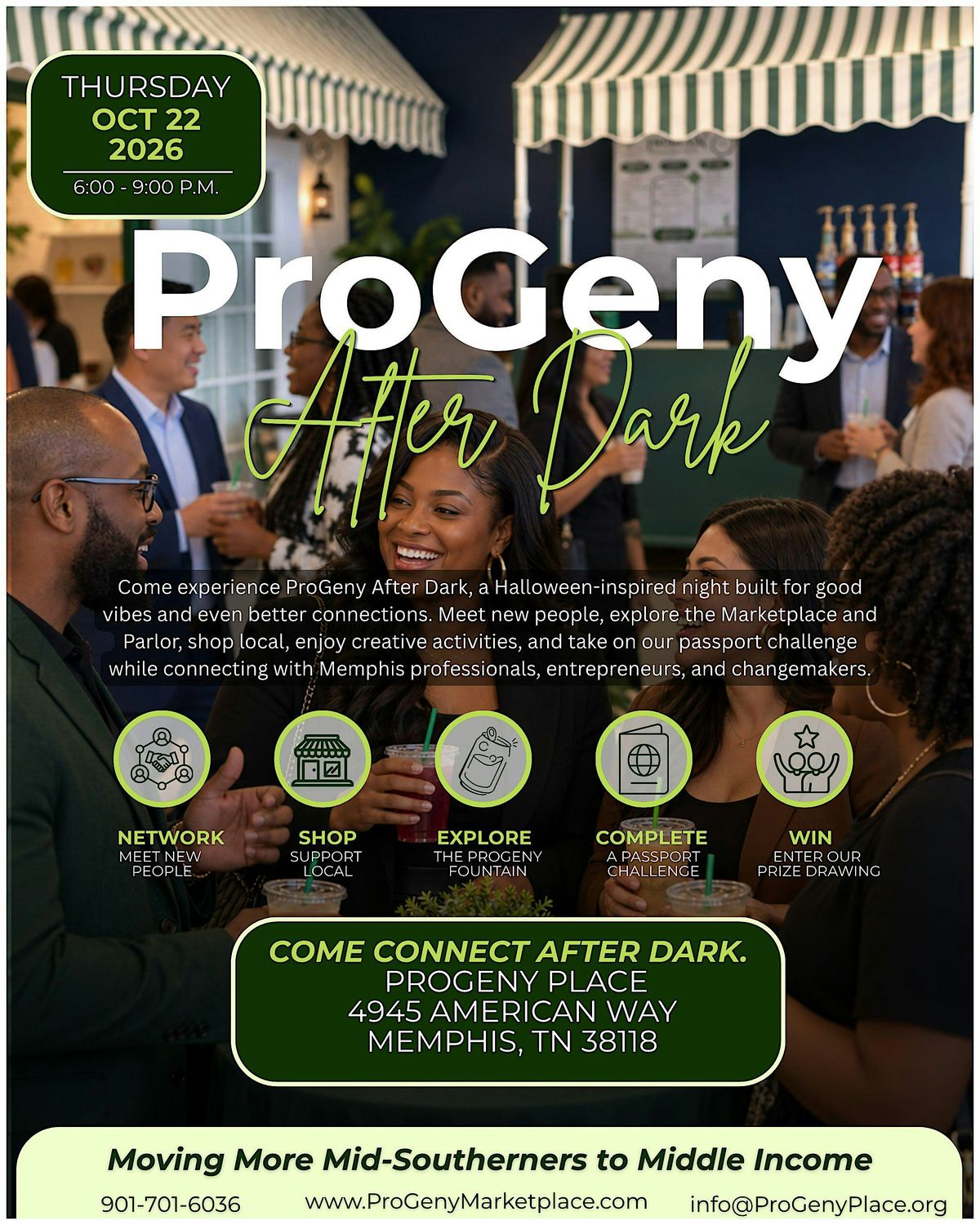 ProGeny After Dark, 4945 American Way suite 4, Memphis, 22 October 2026 ...