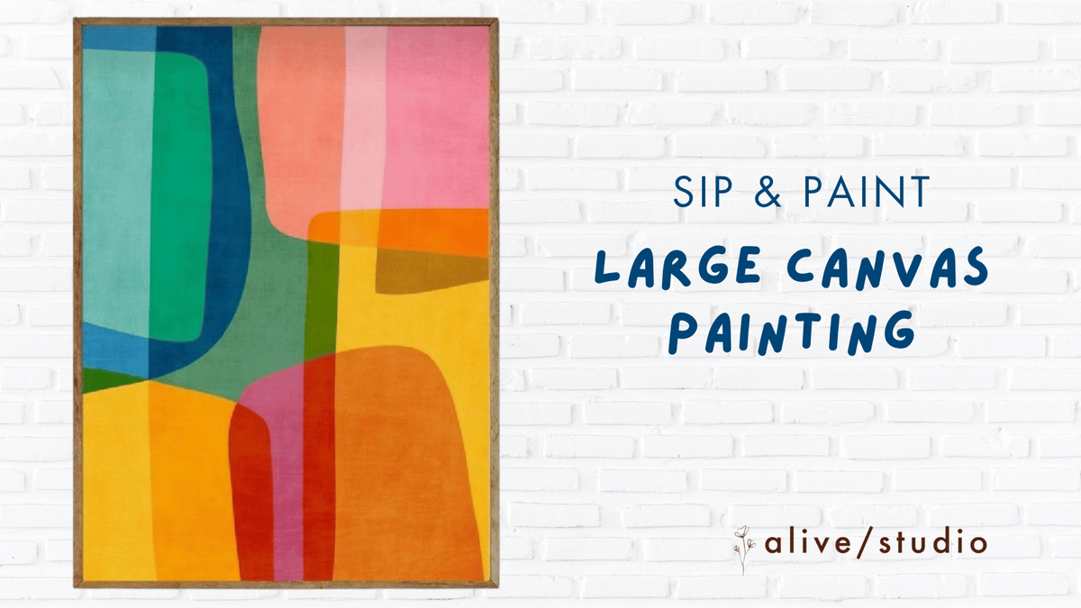 Sip &amp; Paint: Large Canvas Painting at Alive Studio, 29 November | Event in Gurgaon | AllEvents