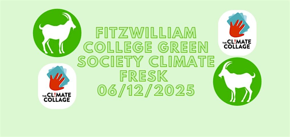 Fitz Green Soc Climate Fresk, 6 December | Event in Cambridge | AllEvents