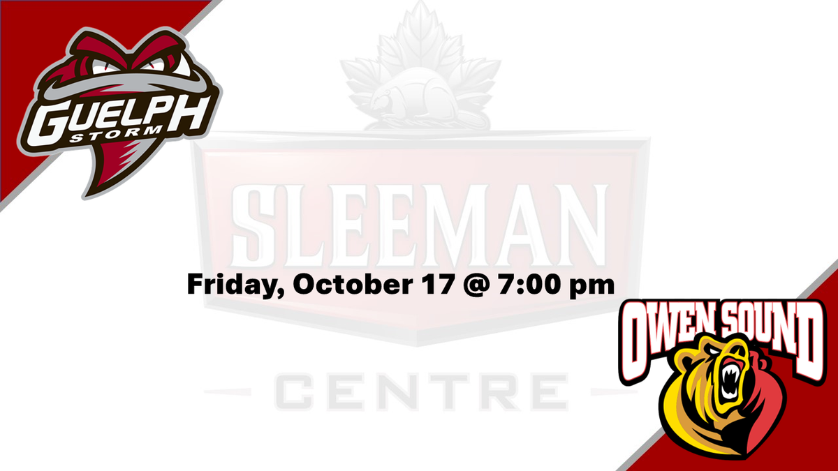 Guelph Storm at Owen Sound Attack at Harry Lumley Bayshore Community Centre, 18 October | Event in Owen Sound