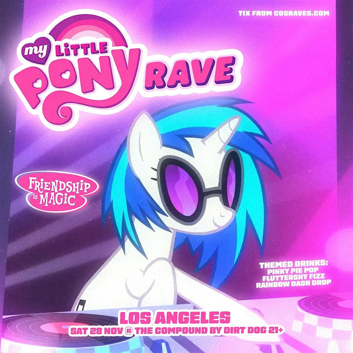 Compound Only Sign PONY RAVE LOS ANGELES, The Compound by Dirt Dog, Commerce, 28 November ...