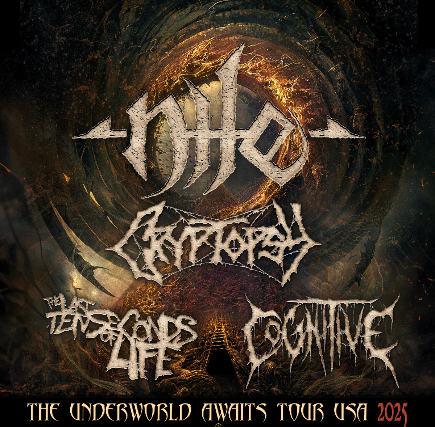 Nile, Cryptopsy , The Last Ten Seconds of Life , Cognitive  in Belvidere, 28 September | Event in Belvidere