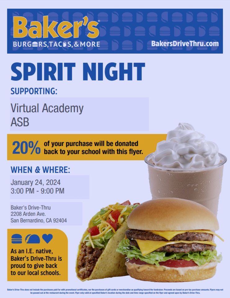 Bakers Virtual Academy Fundraiser, 2208 Arden Ave, San Bernardino, CA
