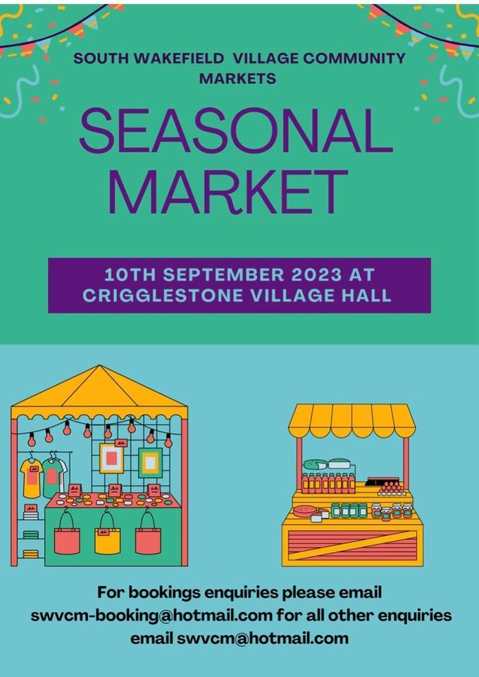 First Seasonal Community Market, Crigglestone WMC, Wakefield, September