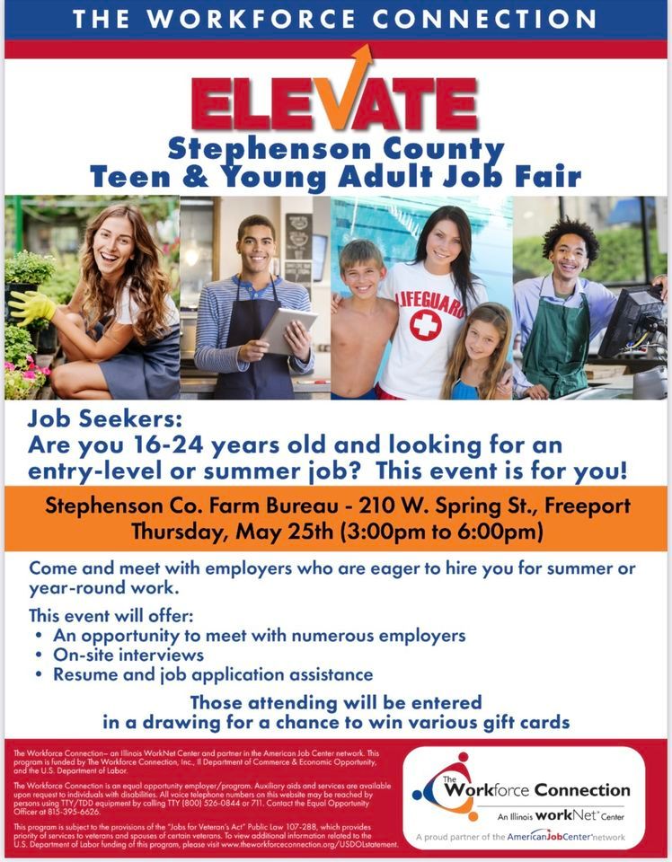 Stephenson County Teen & Young Adult Job Fair , Stephenson County Farm
