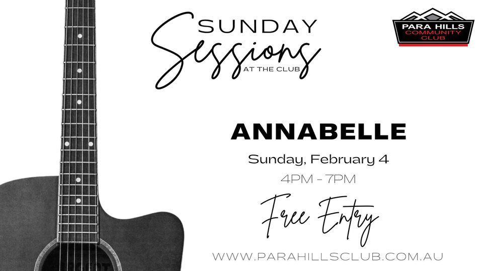 Sunday Sessions with Annabelle, Para Hills Community Club, Adelaide