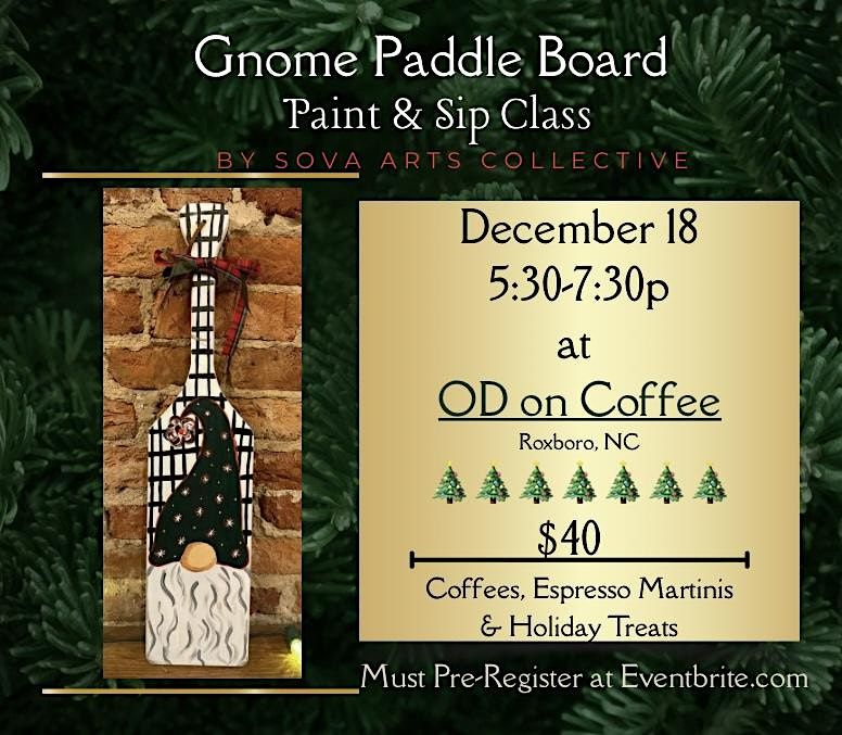 Christmas Gnome Paint & Sip, 18 December | Event in Roxboro | AllEvents