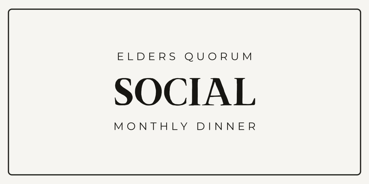Elders Quorum Social, 21 April | Event in Fountain Hills | AllEvents