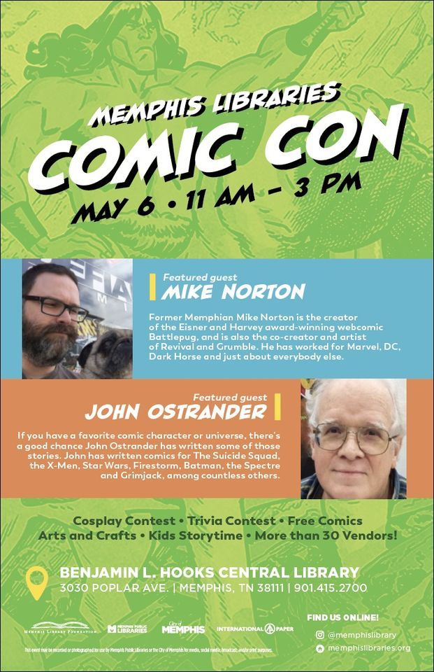 Memphis Libraries Comic Con!, Benjamin Hooks Library, Ellendale, 6 May