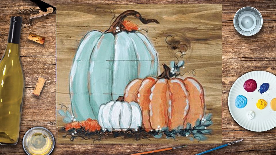 Rustic Pumpkin Trio, Pinot's Palette (Naperville), October 9 2023