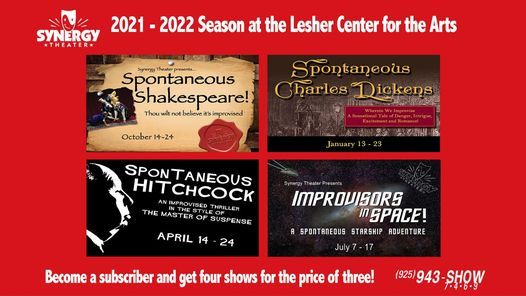 Synergy Theater Live On Stage Lesher Center For The Arts Walnut Creek October 14 2021 Allevents In Walnut Creek Events October 2022