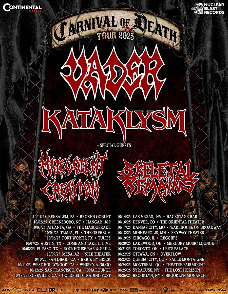 Vader & Kataklysm, 2 October | Event in Atlanta | AllEvents