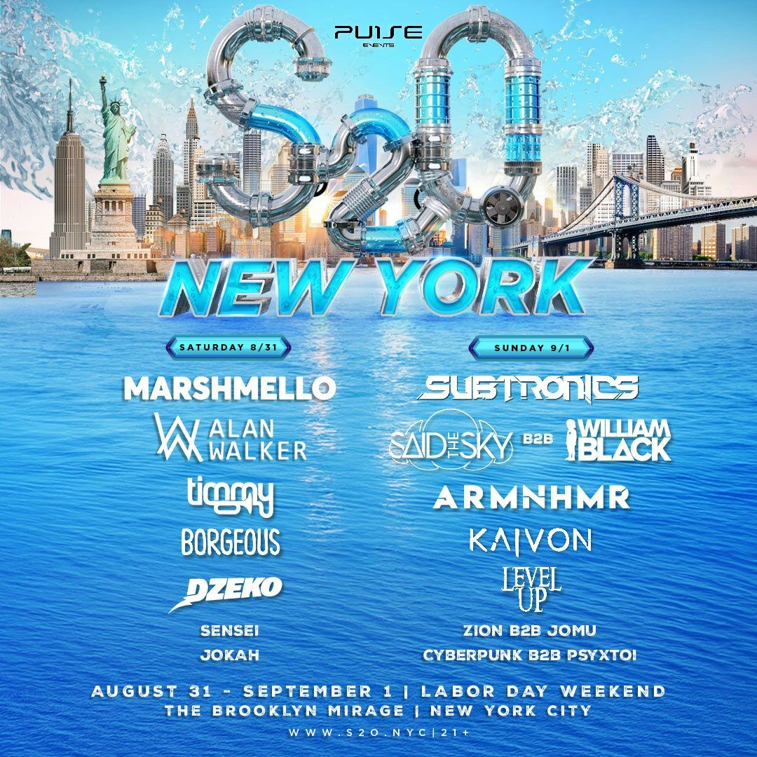 S2O New York - Friday at Brooklyn Mirage - Avant Gardner, 25 July | Event in Brooklyn | AllEvents