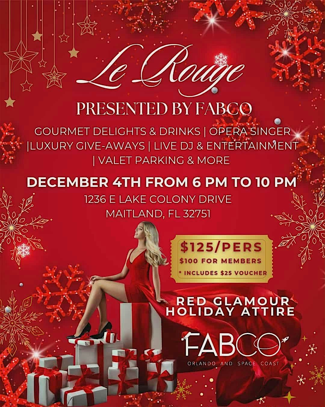 LE ROUGE, 4 December | Event in Maitland | AllEvents