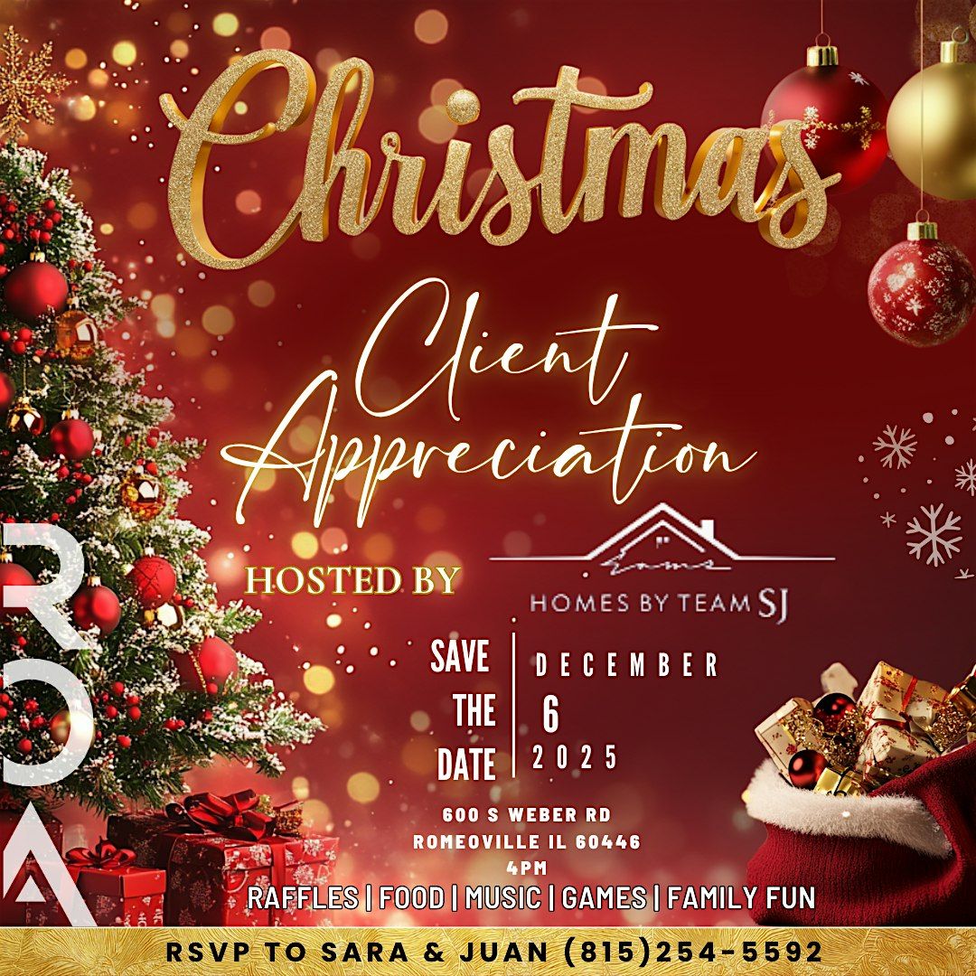Christmas Client Appreciation - Homes By Team SJ, 6 December | Event in Romeoville | AllEvents