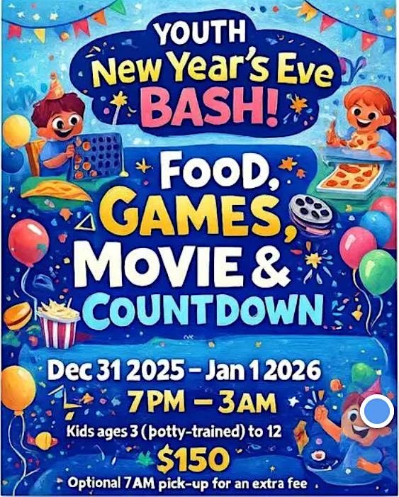 Youth NYE Bash, 31 December | Event in Smyrna | AllEvents