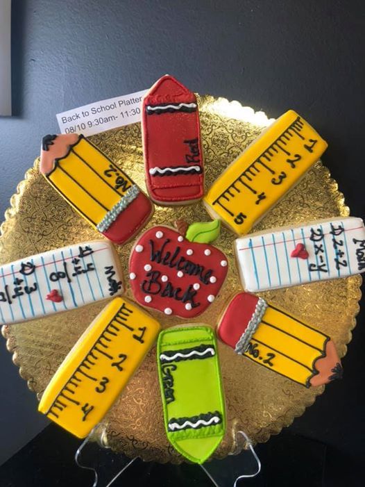 Cookie Decorating Back To School Platter At Cake Stuff Cookie Decorating Back To School Platter At Cake Stuff