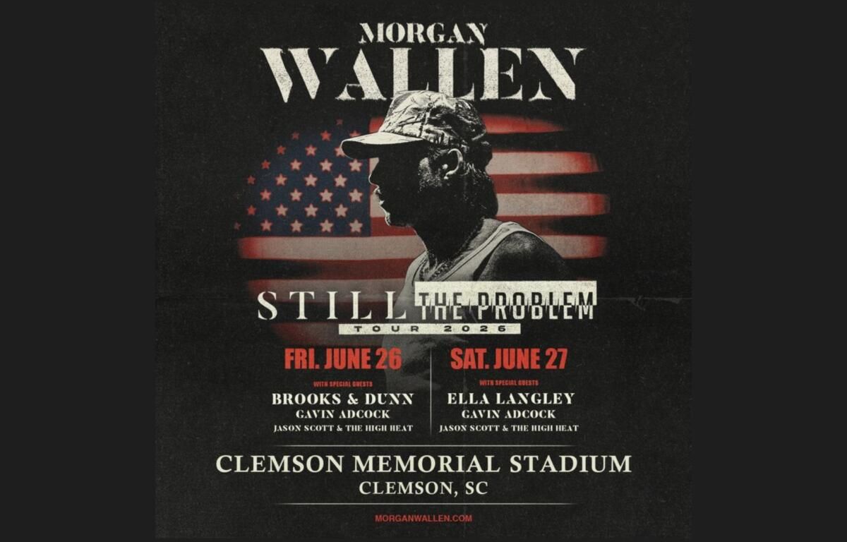 Morgan Wallen  Brooks and Dunn  Gavin Adcock & Jason Scott and the High Heat, 25 June | Event in Clemson