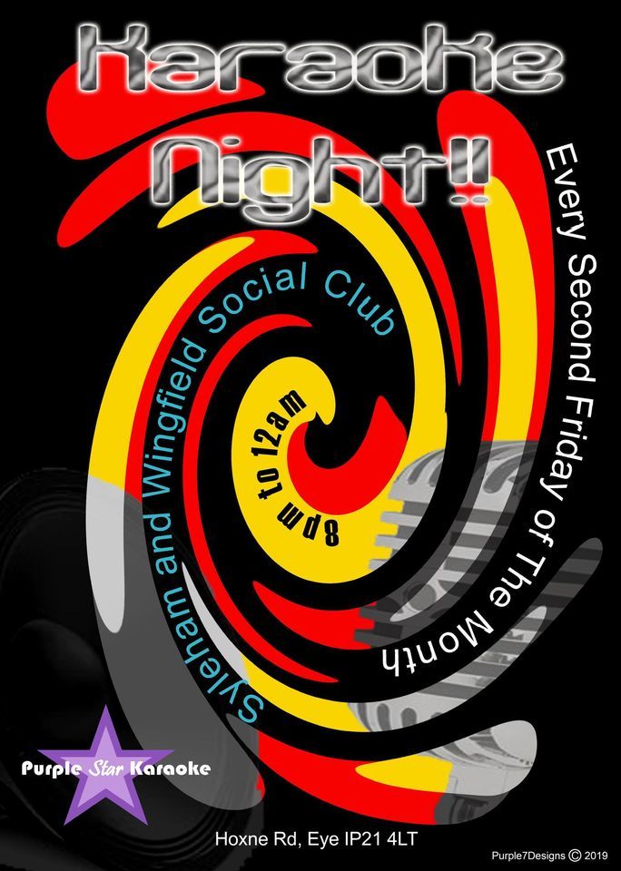 Karaoke Night at Syleham and Wingfield Social Club, Syleham and