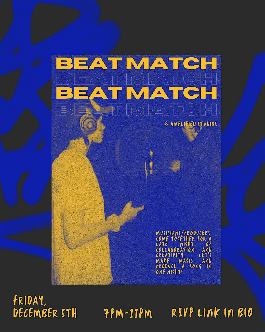 Beat Match @ Amplified - Write + Record in 1 Night w/ Local Talent, FREE, 5 December | Event in Carlsbad | AllEvents