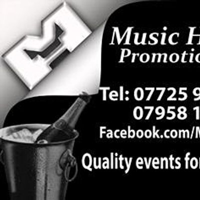 MUSIC HALL PROMOTIONS & MH GRAPHICS logo