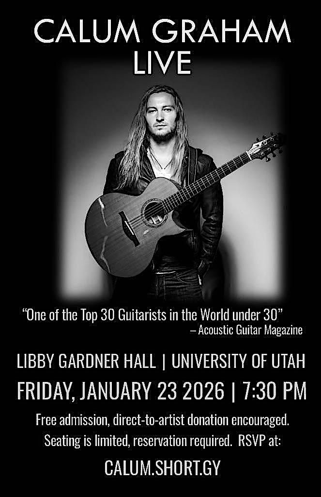 Calum Graham Live, 23 January | Event in Salt Lake City | AllEvents