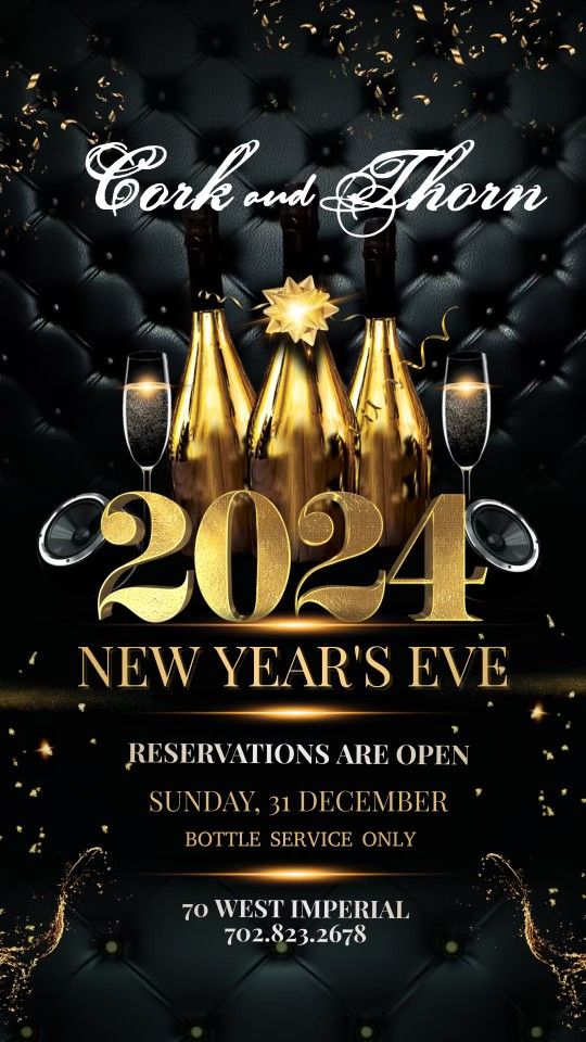 New Years Eve at Cork & Thorn!, Cork & Thorn, Las Vegas, December 31 to
