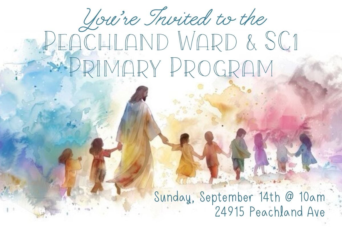 Peachland Primary Program, 14 September | Event in Newhall | AllEvents