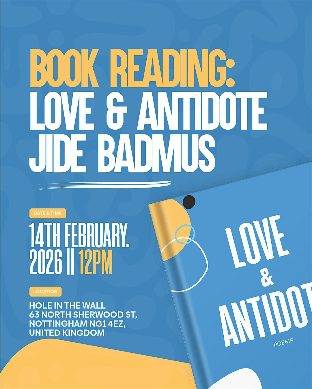 Love & Antidote Book Reading