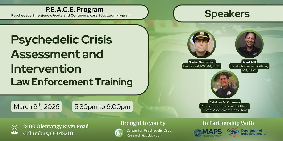 P.E.A.C.E. Program | Law Enforcement Training, 9 March | Event in Columbus | AllEvents