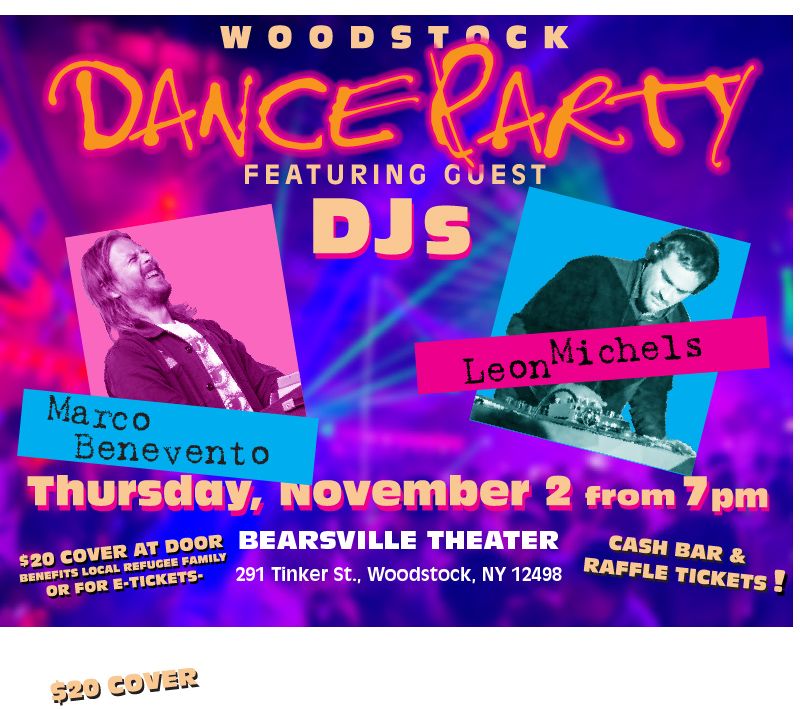 Woodstock Dance Party, 291 Tinker Street Woodstock New York 12498