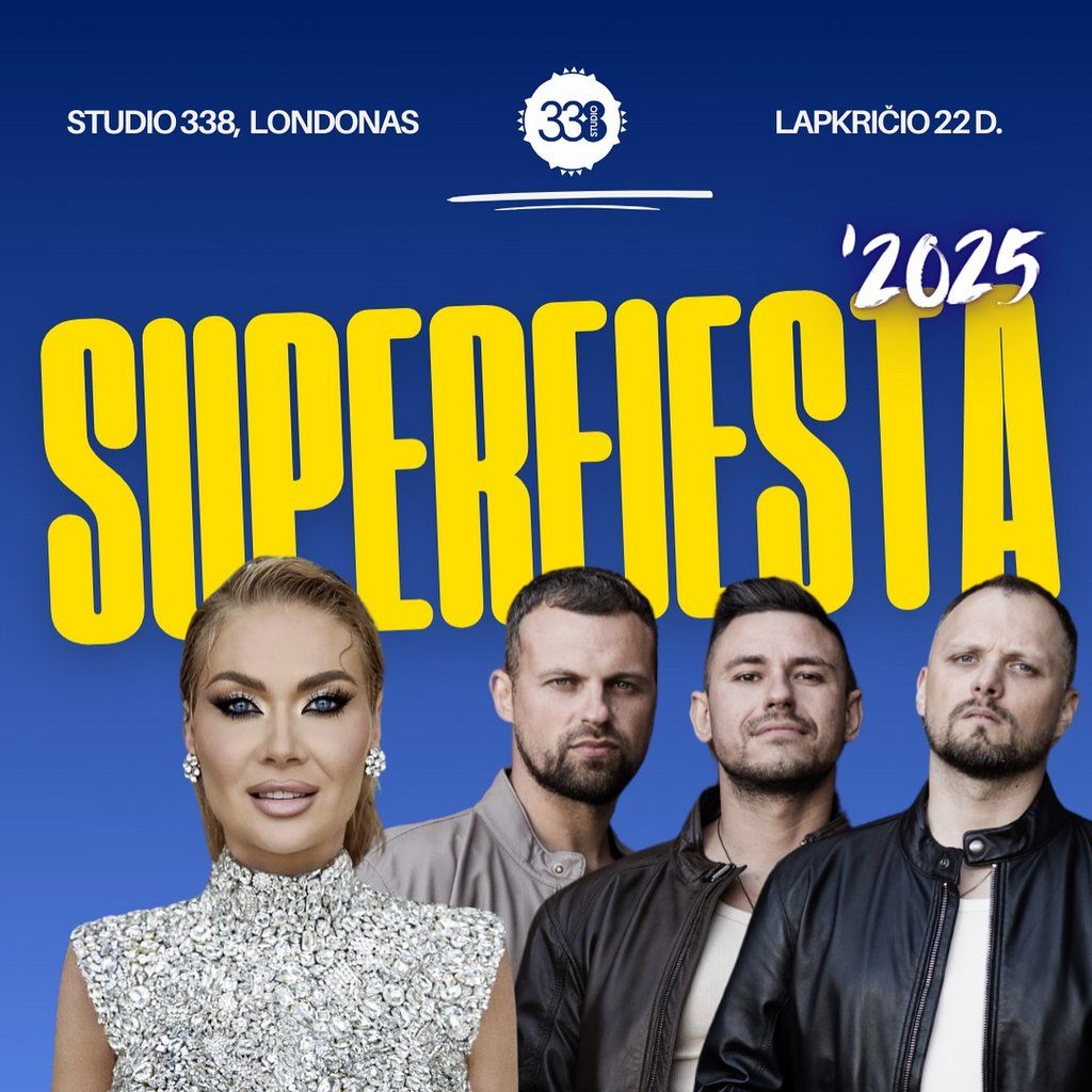 SUPERFIESTA: Natalija Bunkė, Pikaso | 22.11.2025, 22 November | Event in Barking | AllEvents