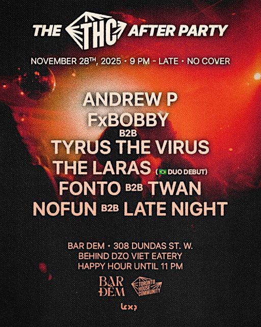The THC After Party, 28 November | Event in Toronto | AllEvents