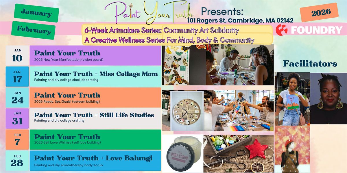 Paint Your Truth: 6-Week Community Solidarity Series, 10 January | Event in Cambridge | AllEvents