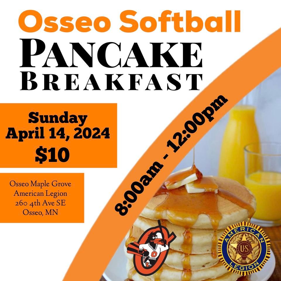 Osseo Softball Pancake Breakfast 2024, Osseo/Maple Grove American Legion  Post 172, 14 April 2024 | AllEvents.in