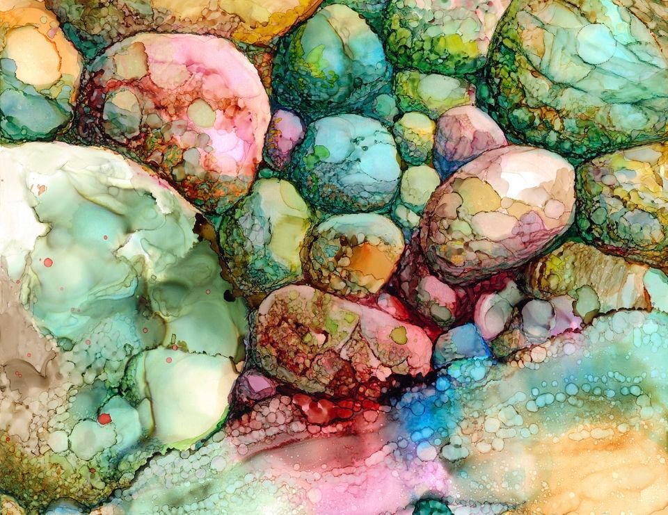 Sold out - Great Lakes Rocks - Alcohol Ink Painting Class, Prince ...