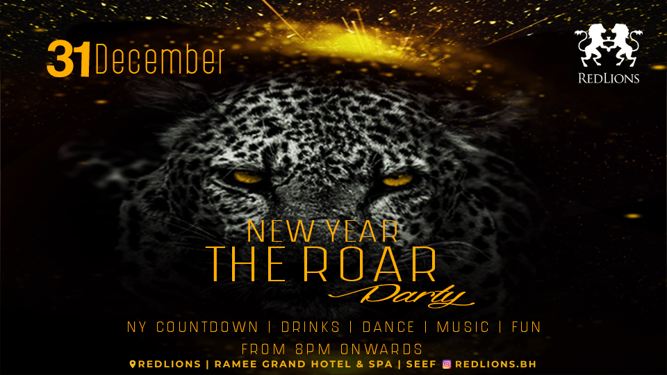 New Year’s Eve 2026 at RED LIONS – Roar Into 2026, 31 December | Event in Manama | AllEvents