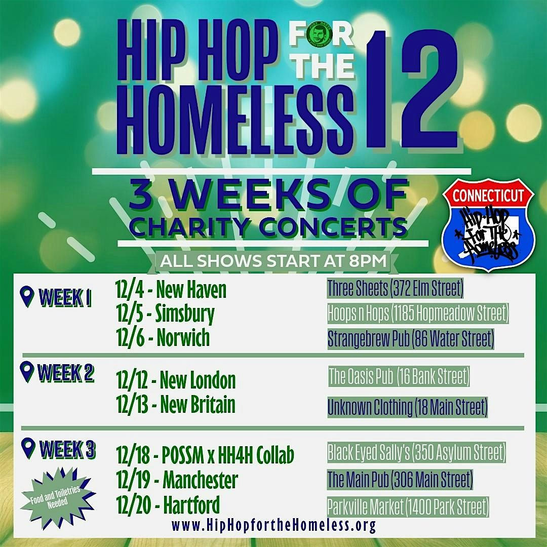 Hip Hop for The Homeless 12, 19 December | Event in Manchester | AllEvents